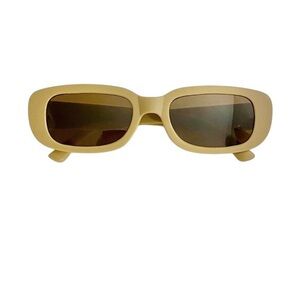 Tan Rounded Frame Sunglasses